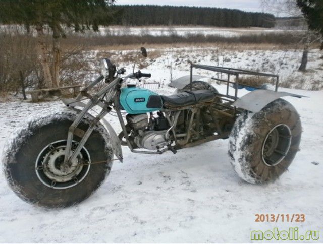 Снегоход из мотоцикла УРАЛ