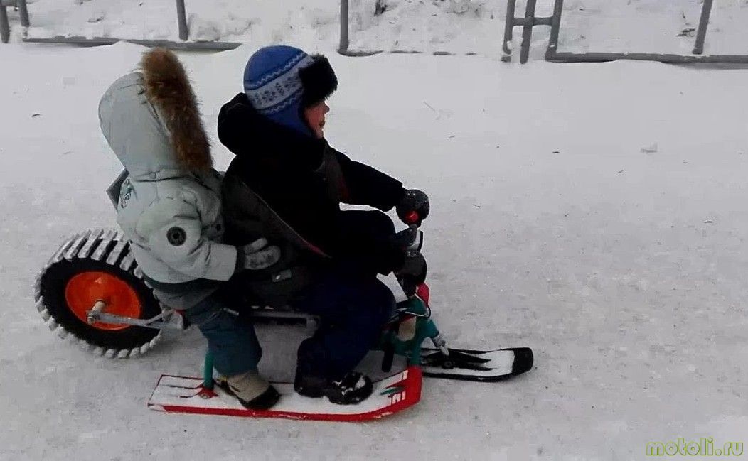 Как сделать снегоход из бензопилы своими руками?