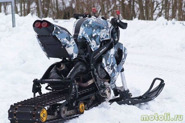делаем снегоход из мотоцикла