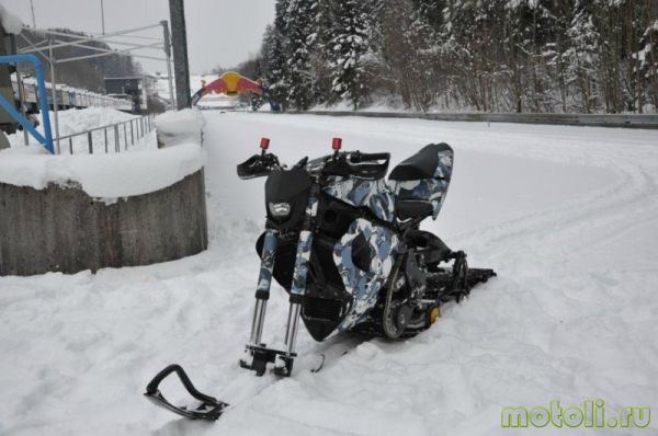снегоход из мотоцикла